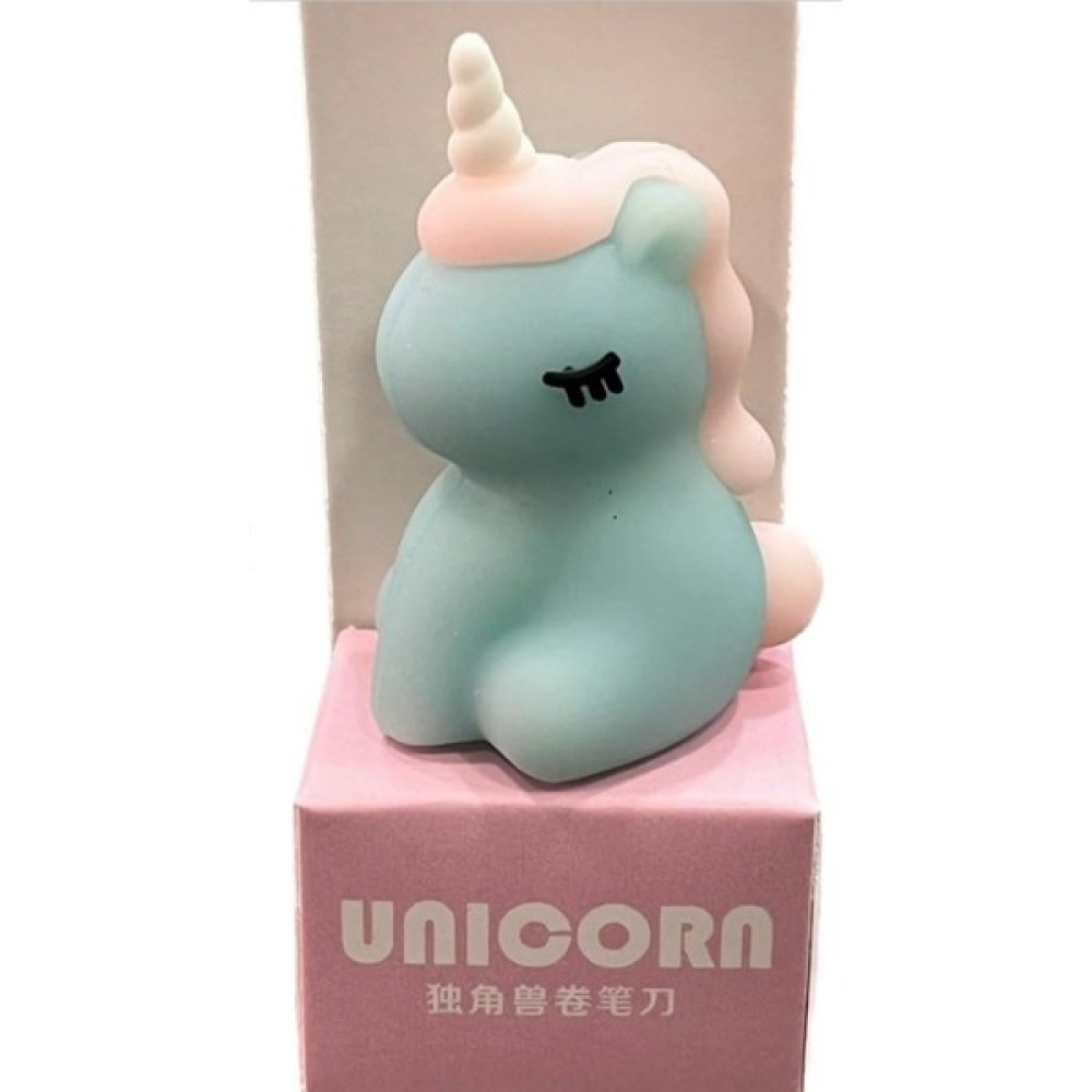 Limmy Unicorn Kalemtraş 3D Şekilli Silikon Kalemtraş - Mavi- 1 Adet Kalemtıraş Fiyatı