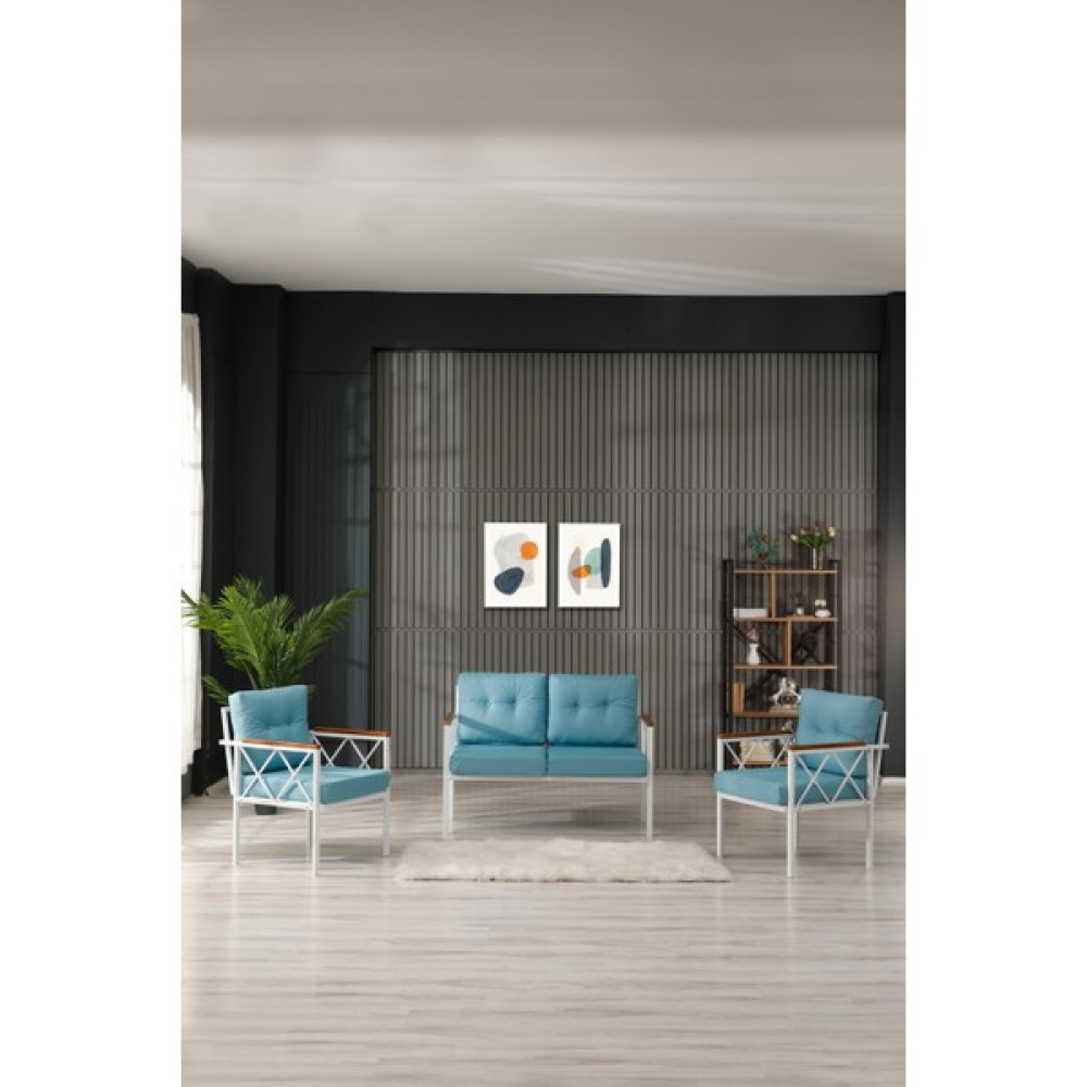Limni Home Bahçe Balkon Çay Seti ( Beyaz ) Bahçe Mobilyası Takımı Fiyatı