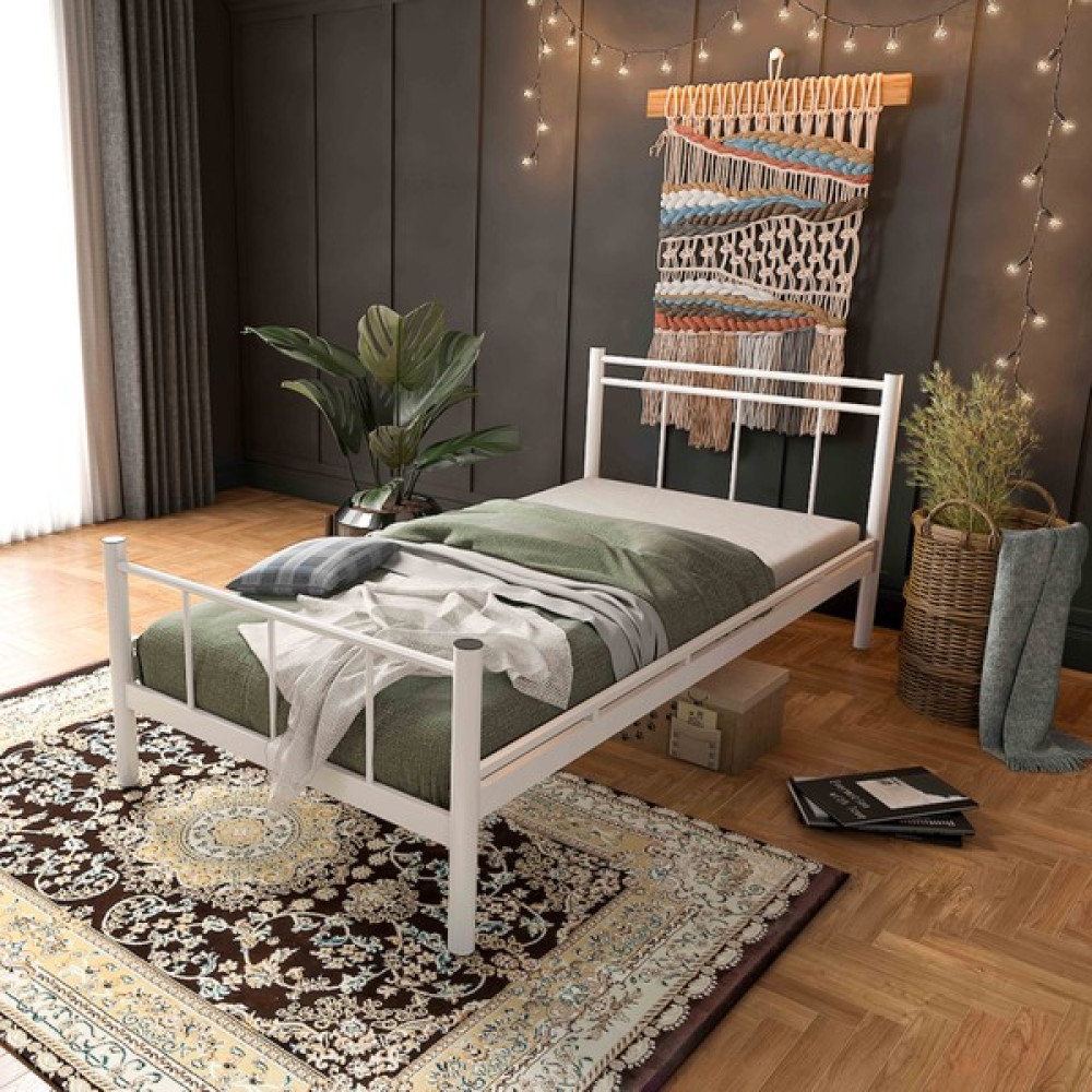 Limni Home Limni Home- Ferforje Metal Karyola - Beyaz - 120 x 200 cm Karyola Fiyatı