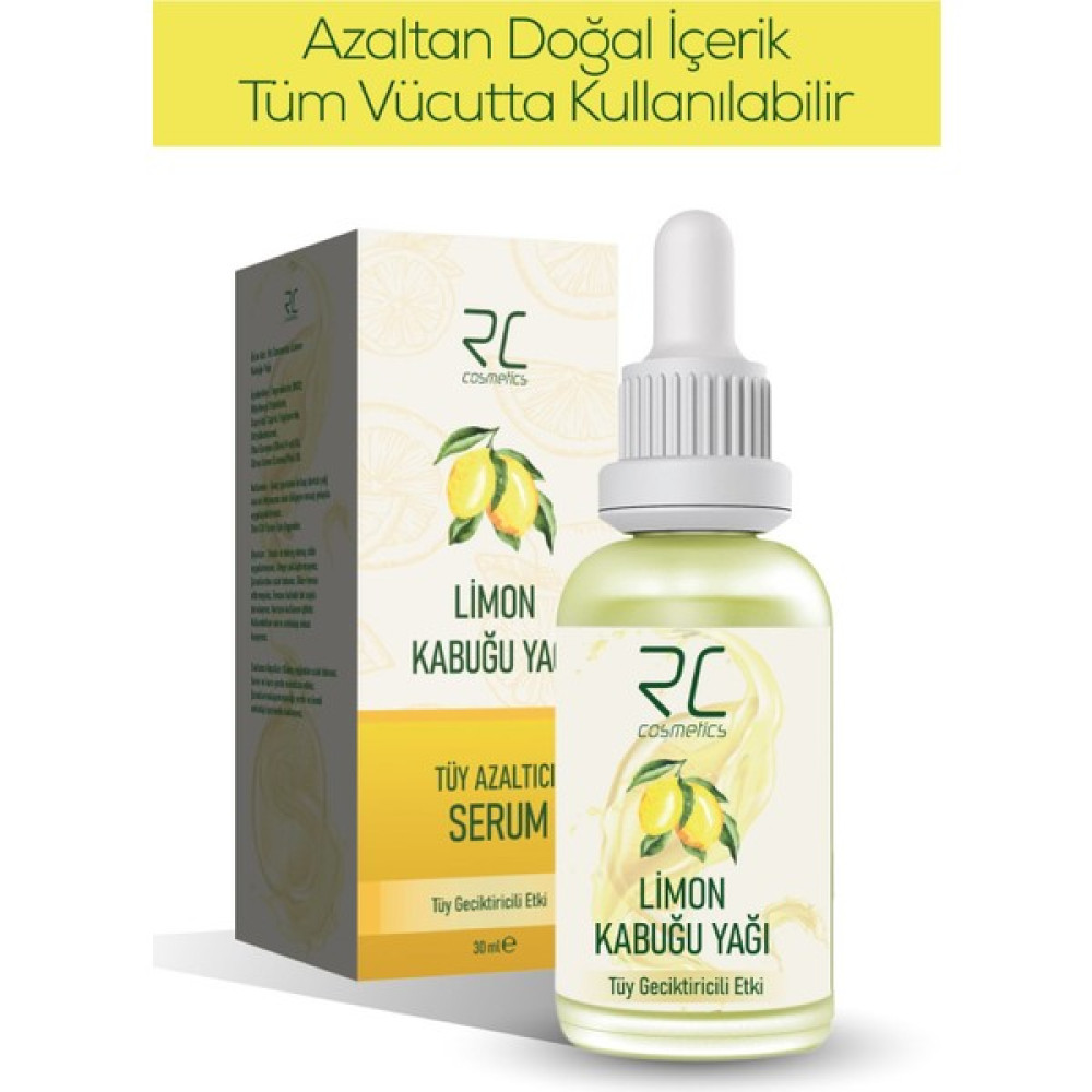 LİMON KABUĞU YAĞI TÜY GECİKTİRİCİLİ ETKİ TÜY AZALTICI SERUM 30ml Diğer Fiyatı
