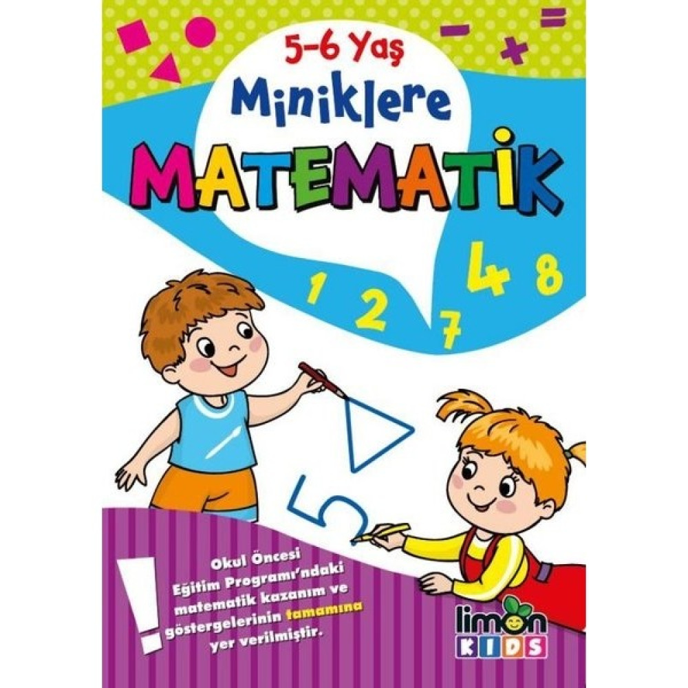 LimonKIDS 5-6 Yaş Miniklere Matematik Okul Öncesi Eğitici & Öğretici Kitaplar Fiyatı
