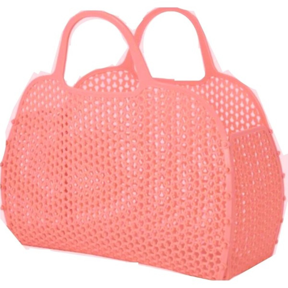 Limopa Kadın Çok Amaçlı Plastik Düzenleyici / Plaj Örgü Çanta Pudra Pembe Bayan Çanta ve Cüzdan Fiyatı