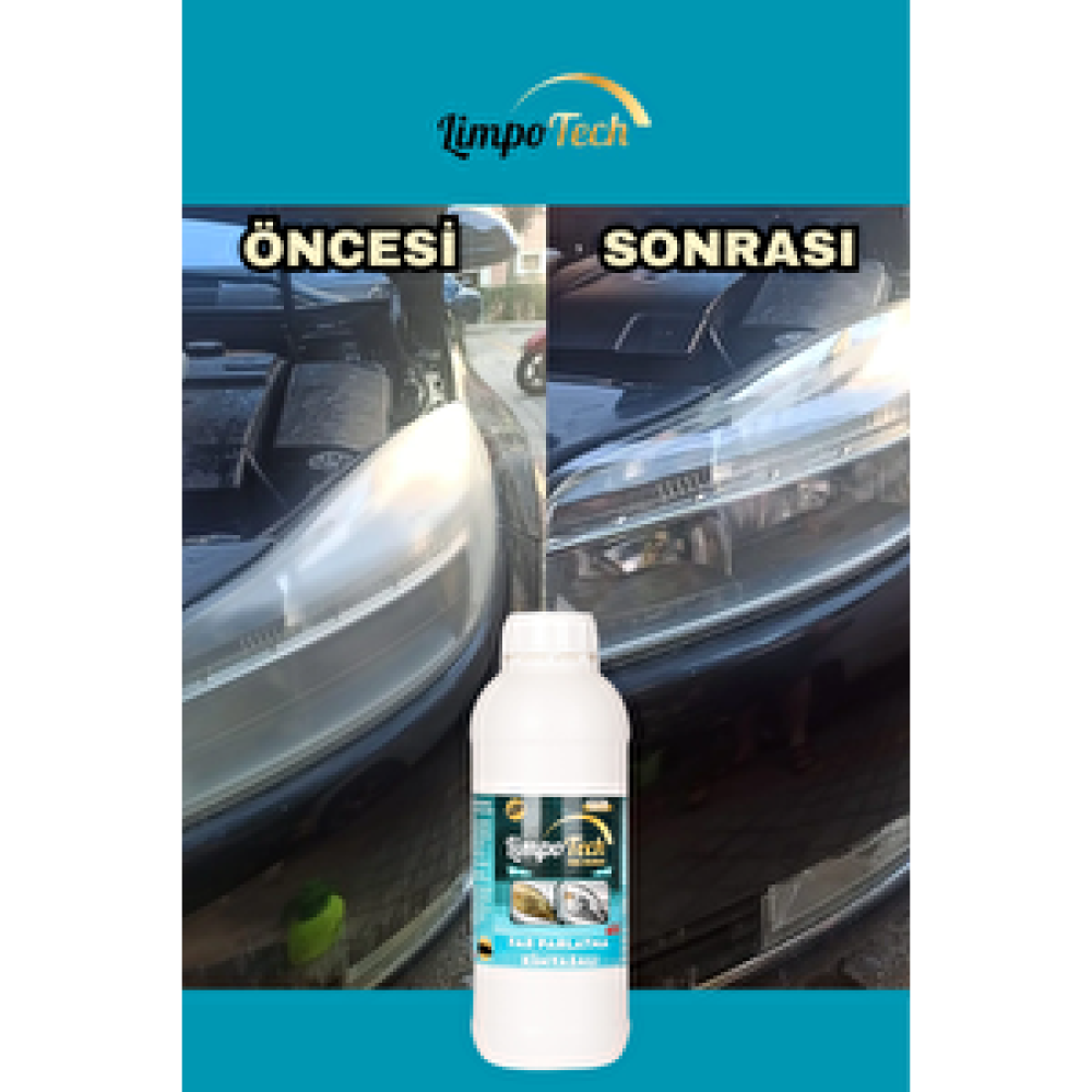 Limpotech Far Temizleme Seti Buharlı Far Temizleme Parlatma Seti Otor Temizleyici ( 500ml ) Oto Bakım & Temizlik Ürünleri Fiyatı