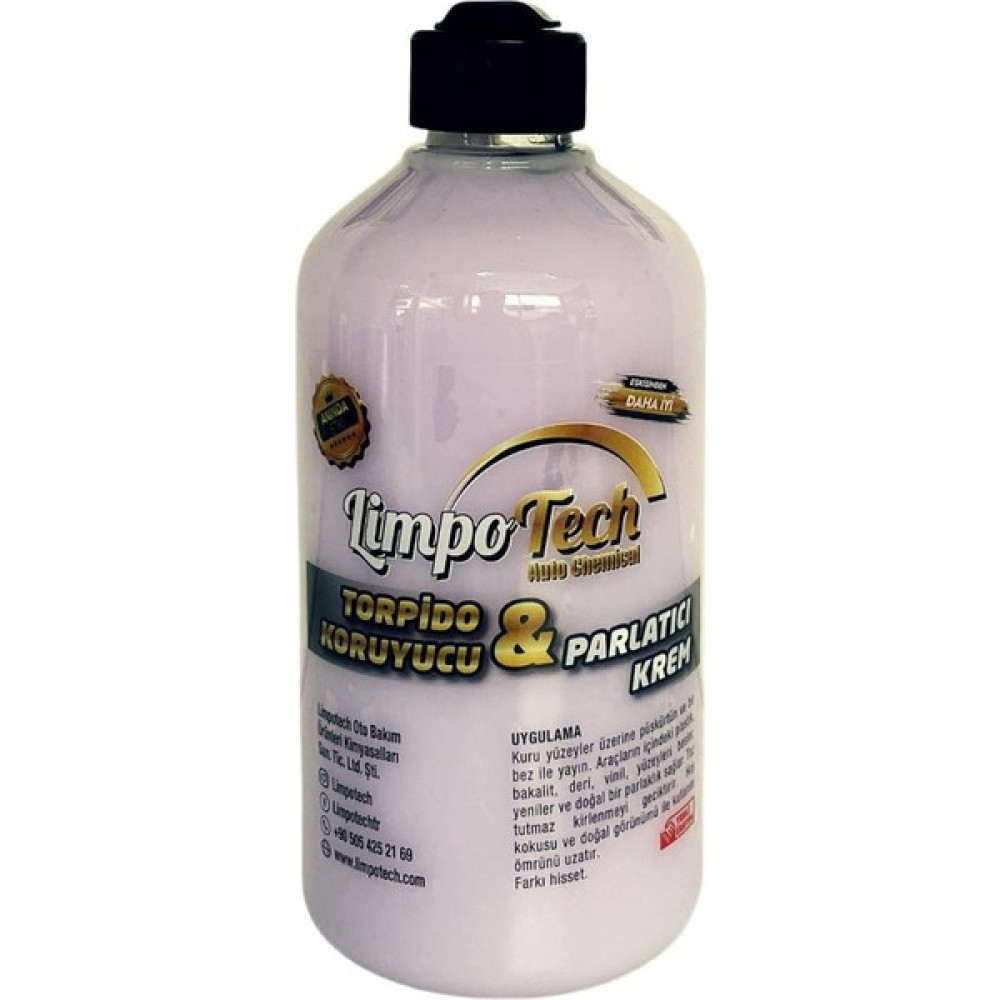 Limpotech Limpo Tech Torpido Koruyucu Parlatıcı Krem 500 ml + 500 ml 2ADET Oto Genel Temizlik Fiyatı