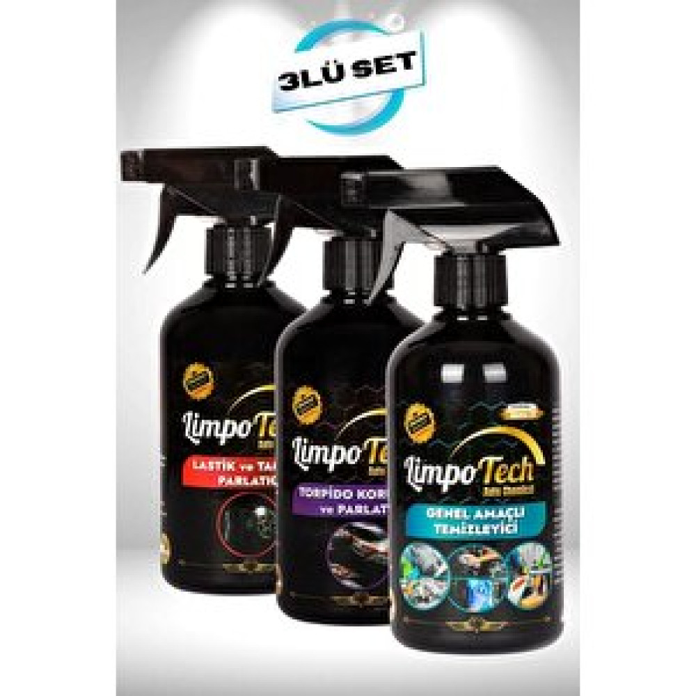 Limpotech Oto Bakım Ve Temizlik Seti 3 Lü Set Oto Bakım & Temizlik Ürünleri Fiyatı