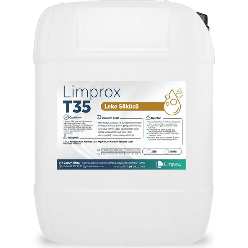 Limprox T35 - Tanin Leke Çıkarıcı 10 Litre - 10 lt Oto Boyaları Fiyatı