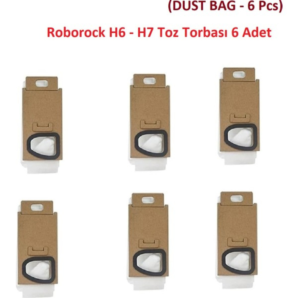 Lin Grup Roborock H6 - H7 Uyumlu Şarjlı Kablosuz Dikey Süpürge Toz Torbası 6 Adet Elektrikli Süpürge Aksesuarları Fiyatı
