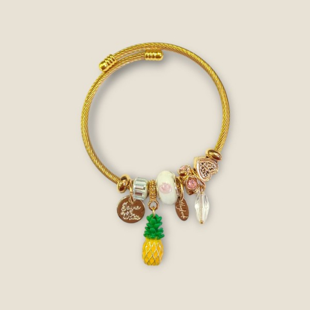 Lina Accessory Çelik Gold Pandora, Çelik Bileklik, Charm Bileklik Altın, Takı & Aksesuar Fiyatı