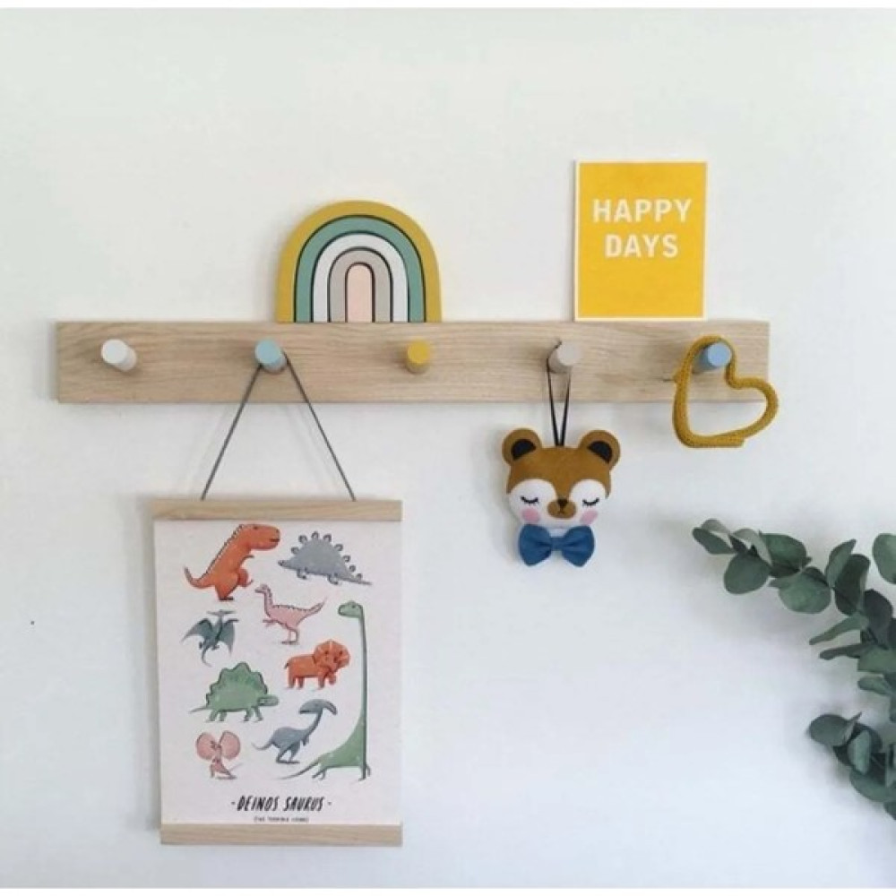 Lina Ahşap Diyarı Ahşap Dekoratif Montessori Askılık Giyim Askılık - Ahşap Rengi Eşya Saklama / Düzenleme Fiyatı