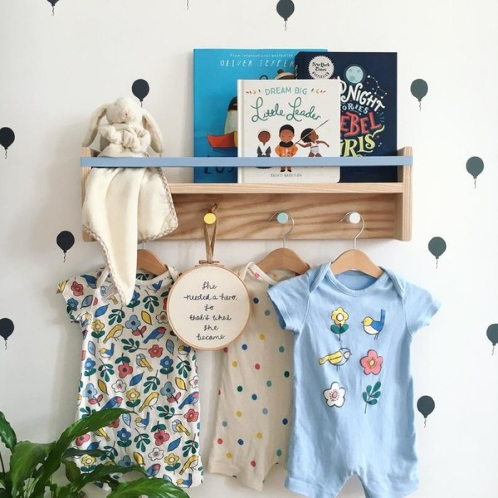 Lina Ahşap Diyarı Çocuk Odası Bebek Odası Montessori Raf, Kitaplık, Askılık Kitaplık Fiyatı