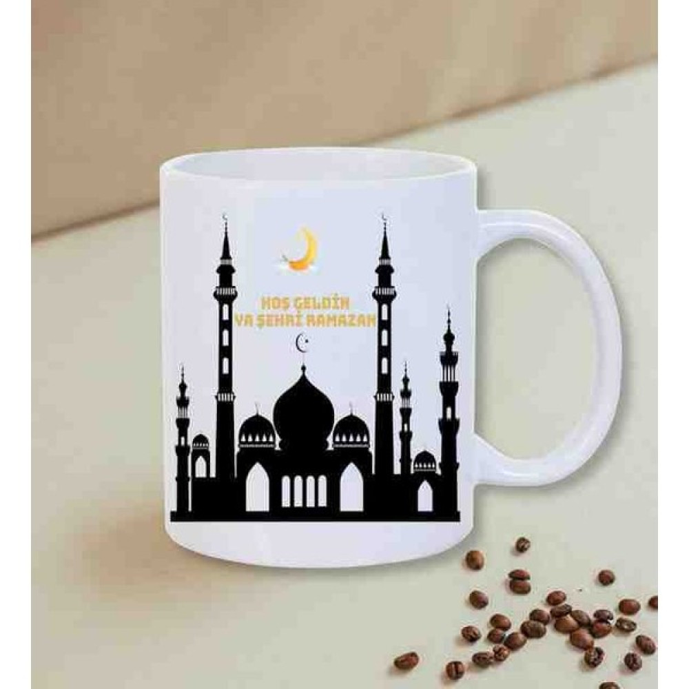 Lina Hediyelik Eşya Hoşgeldin Ya Şehri Ramazan Adlı Kupa Bardağımız - Beyaz Fincan / Bardak / Kahve Takımı Fiyatı