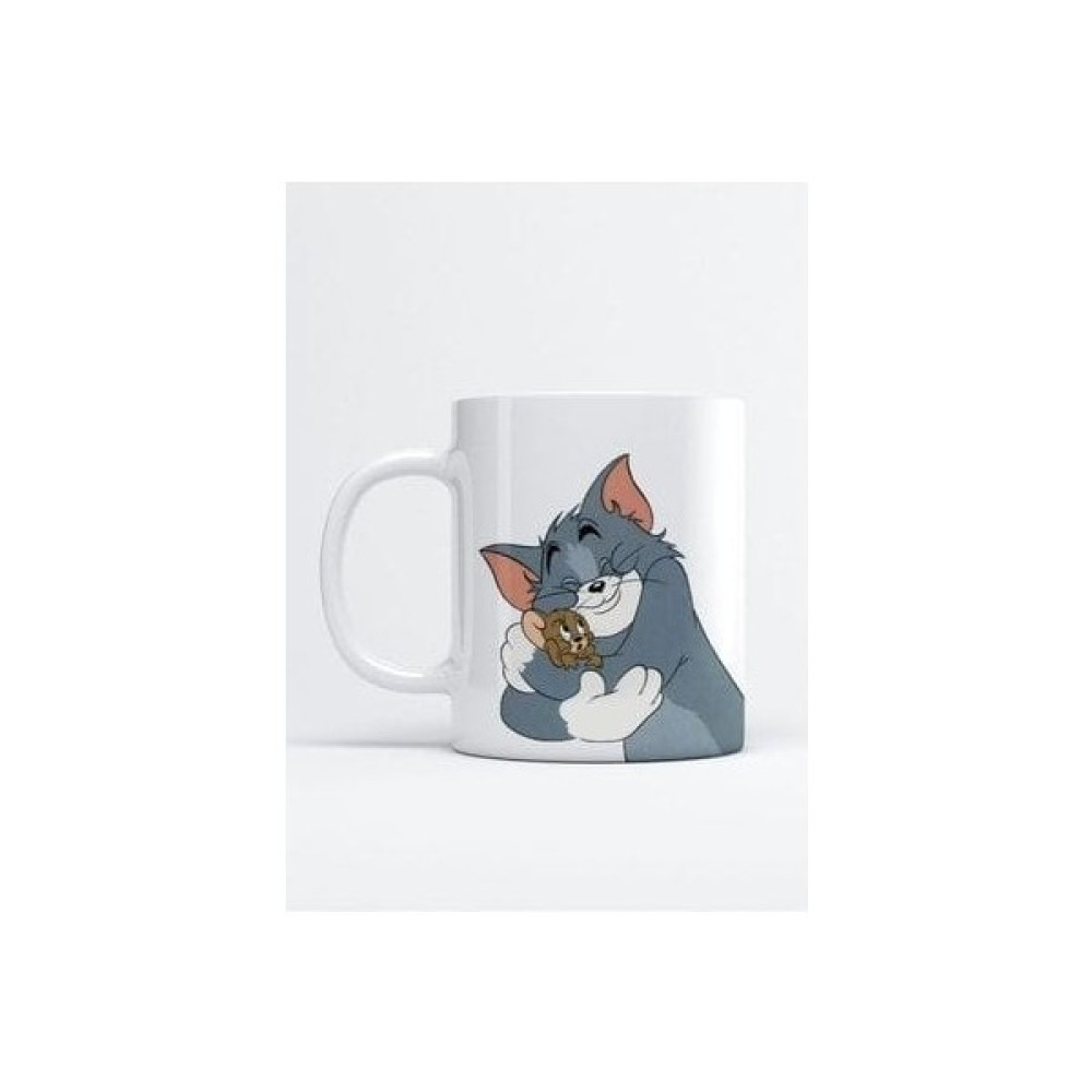 Lina Hediyelik Eşya Tom ve Jerry Karakkerli Kupabardağımız - Beyaz Fincan / Bardak / Kahve Takımı Fiyatı