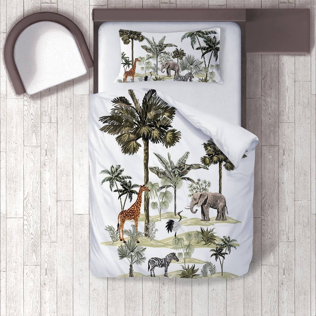 Lina Home Bebek, Çocuk Odası Micro Pamuk Saten Tek Kişilik Çarşafsız Nevresim Takımı Model 01391 - Renkli - 160 x 220 cm Nevresim Takımı Fiyatı