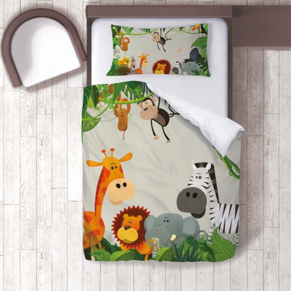 Lina Home Bebek, Çocuk Odası Micro Pamuk Saten Tek Kişilik Nevresim Takımı Model 00090 - Renkli - 160 x 220 cm Nevresim Takımı Fiyatı
