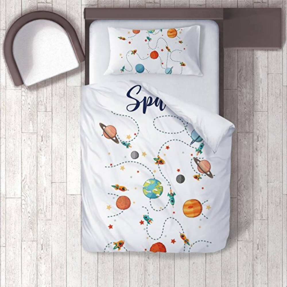 Lina Home Bebek, Çocuk Odası Micro Pamuk Saten Tek Kişilik Nevresim Takımı Model 00205 - Renkli - 160 x 220 cm Nevresim Takımı Fiyatı