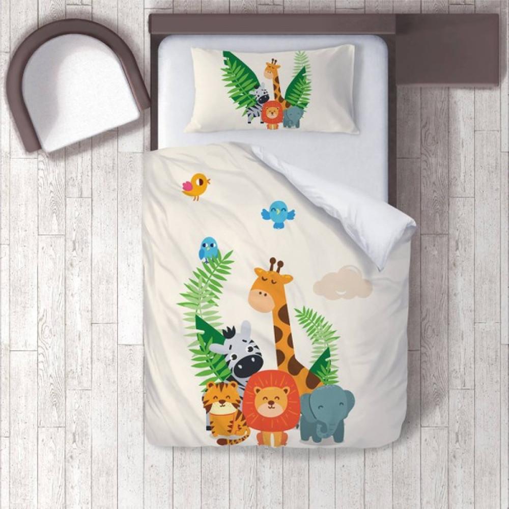 Lina Home Bebek, Çocuk Odası Micro Pamuk Saten Tek Kişilik Nevresim Takımı Model 00288 - Renkli - 160 x 220 cm Nevresim Takımı Fiyatı