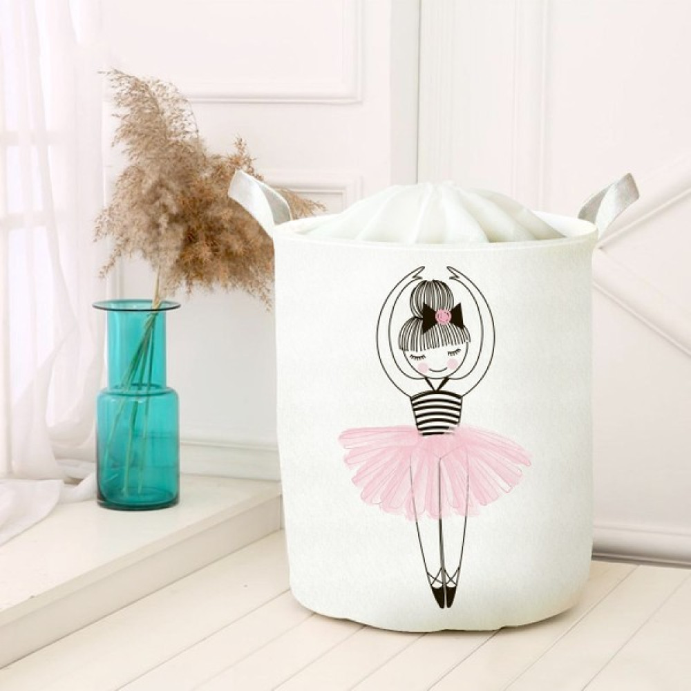 Lina Home Çocuk Odası Katlanabilir Kirli Çamaşır ve Oyuncak Sepeti Çok Amaçlı Oyuncak Saklama Kutusu Sepet Model 00013 - Beyaz - 30x50cm Sepet Fiyatı