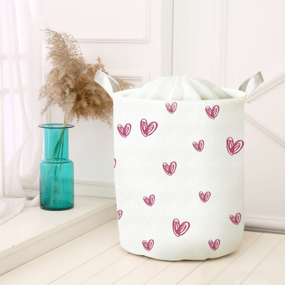 Lina Home Çocuk Odası Katlanabilir Kirli Çamaşır ve Oyuncak Sepeti Çok Amaçlı Oyuncak Saklama Kutusu Sepet Model 01339 - Beyaz - 30x50cm Sepet Fiyatı