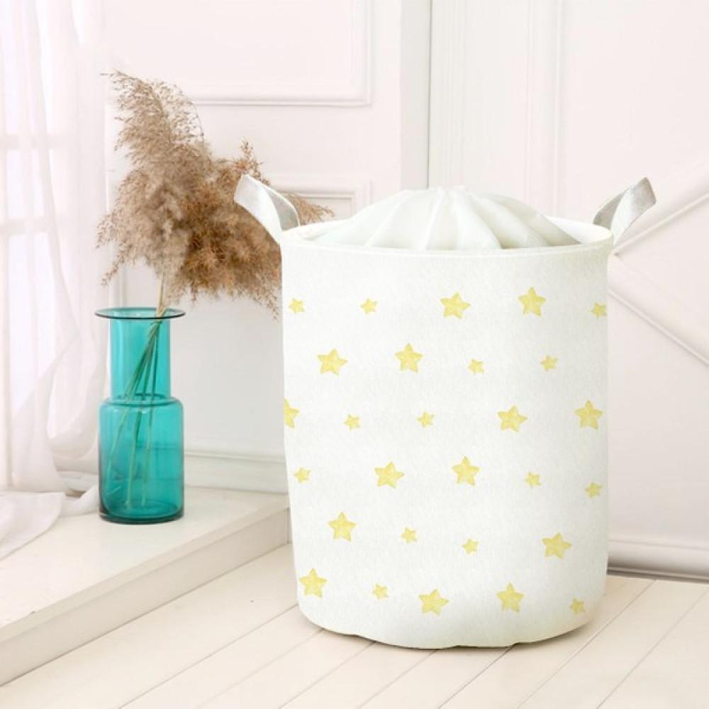Lina Home Çocuk Odası Katlanabilir Kirli Çamaşır ve Oyuncak Sepeti Çok Amaçlı Oyuncak Saklama Kutusu Sepet Model 40041 - Beyaz - Kahverengi - 30x50cm Sepet Fiyatı