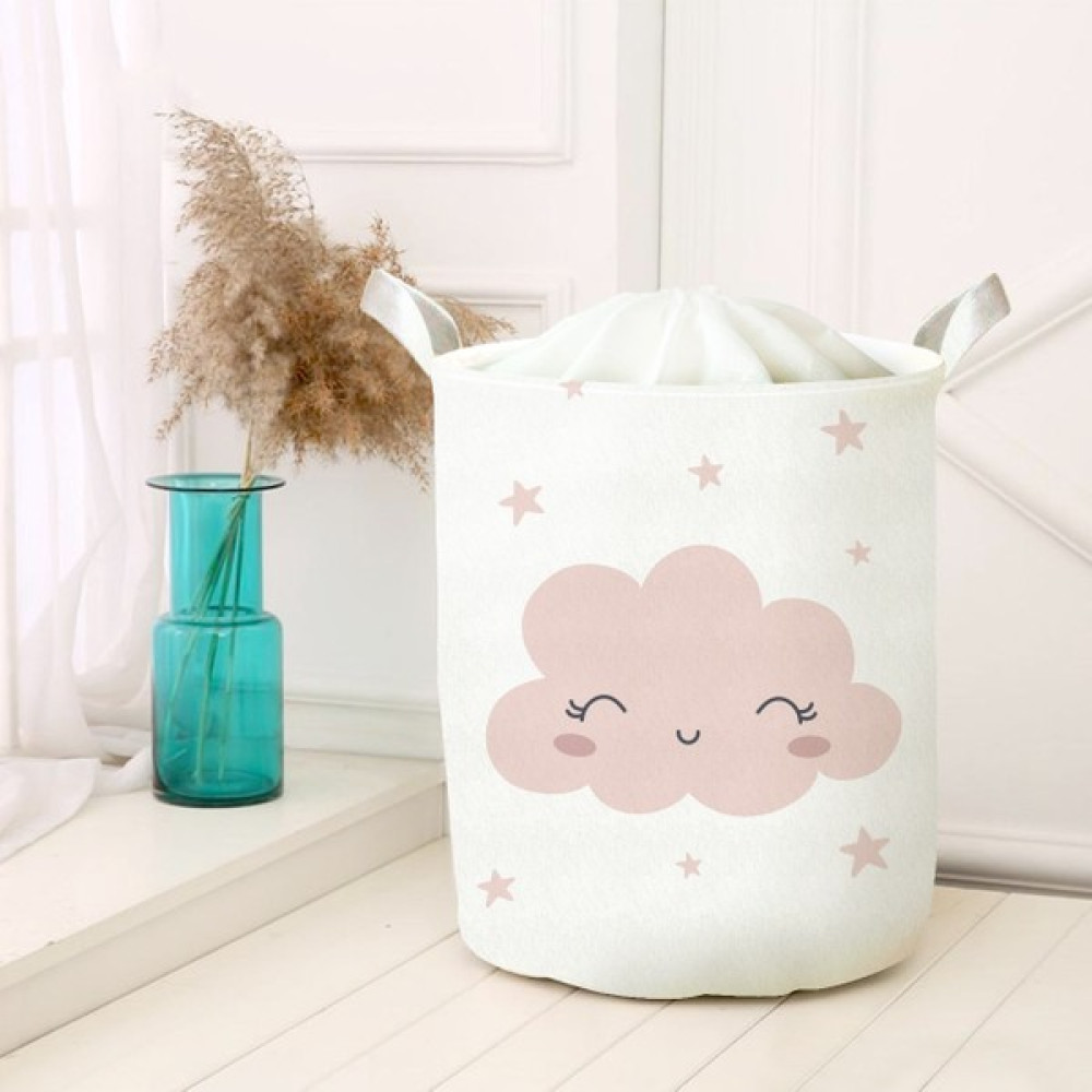 Lina Home Çocuk Odası Katlanabilir Kirli Çamaşır ve Oyuncak Sepeti Çok Amaçlı Oyuncak Saklama Kutusu Sepet Model 40059 - Beyaz - Kahverengi - 30x50cm Sepet Fiyatı