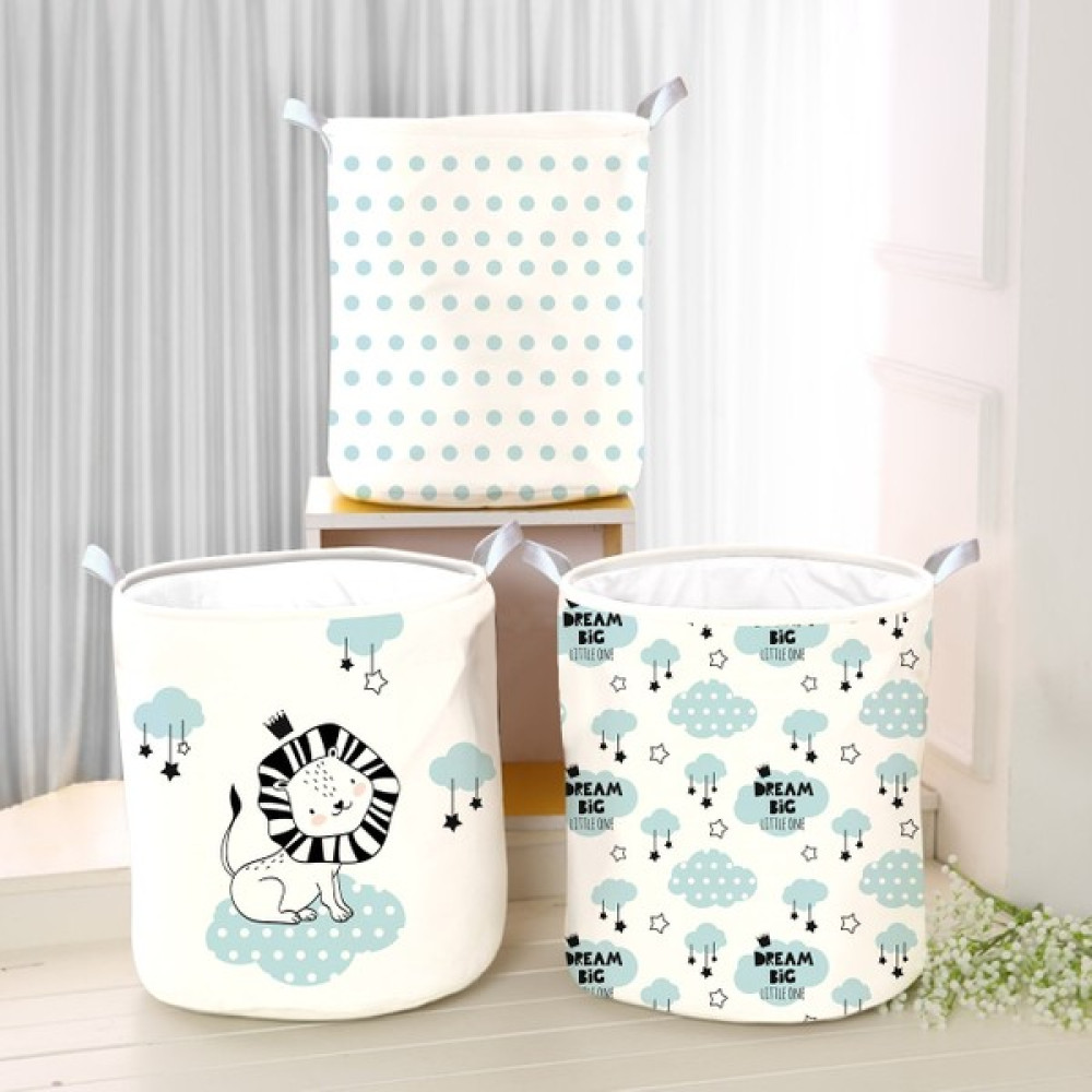 Lina Home Çocuk Odası Katlanabilir Kirli Çamaşır ve Oyuncak Sepeti Çok Amaçlı Oyuncak Saklama Kutusu Sepet Model 40086 - Renkli - 30x50cm Sepet Fiyatı