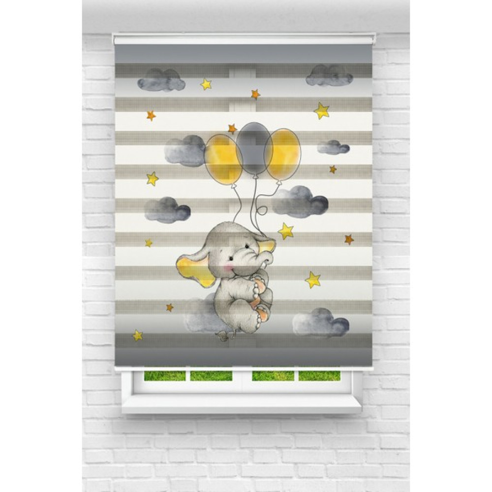 Lina Home Dijital Baskılı Çocuk Odası Zebra Perde Model 029 - Standart - 80 x 200 cm Perde Fiyatı