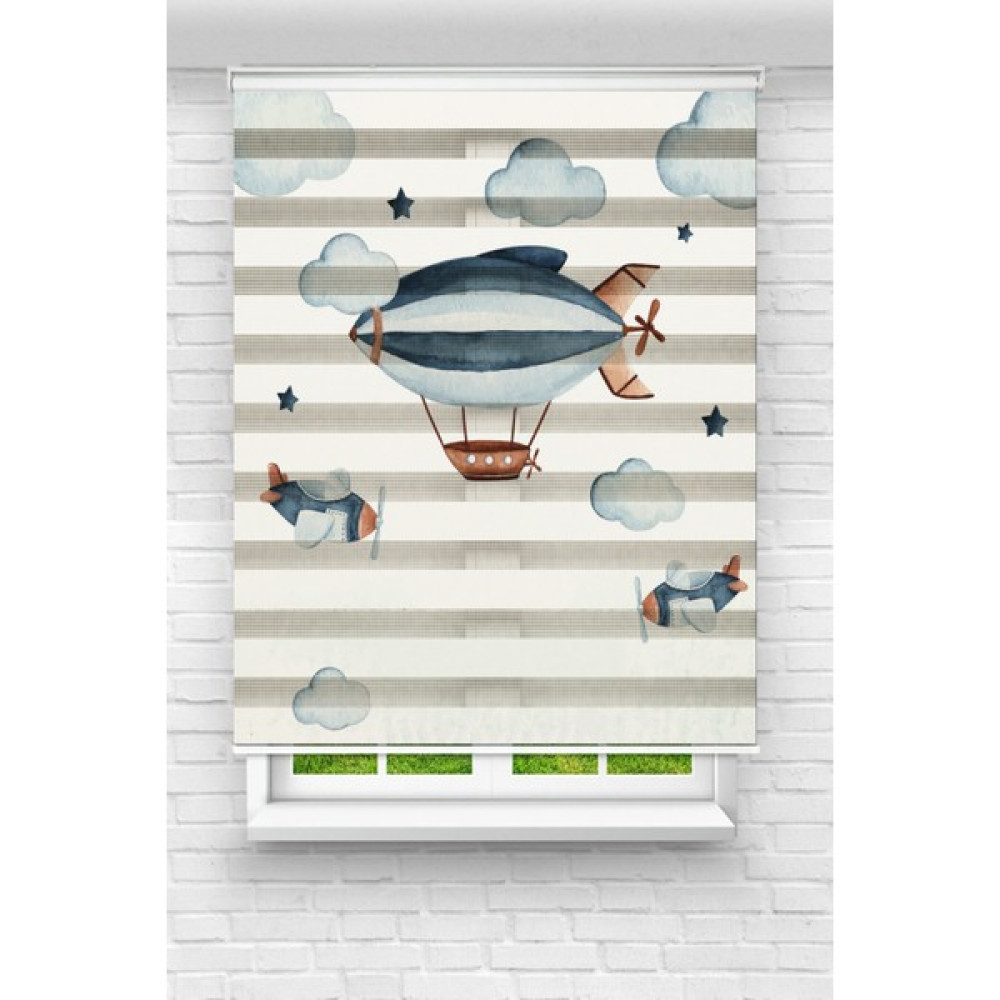 Lina Home Dijital Baskılı Çocuk Odası Zebra Perde Model 061 - Standart - 80 x 200 cm Perde Fiyatı