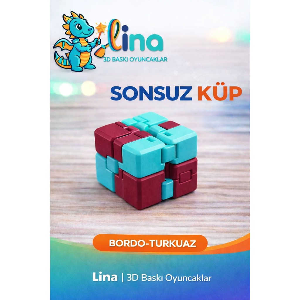Lina Sonsuz Küp - Stres Azaltıcı Viral Oyuncak - Çoklu Renk - Bordo - Turkuaz Anne Bebek Oyuncak Fiyatı