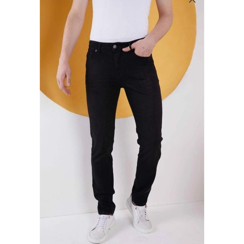 Lina Trend Erkek Siyah Düz Klasik Rahat Kesim Regular Fit Likralı Erkek Kot Pantolon Erkek Jeans / Kot Pantolon Fiyatı