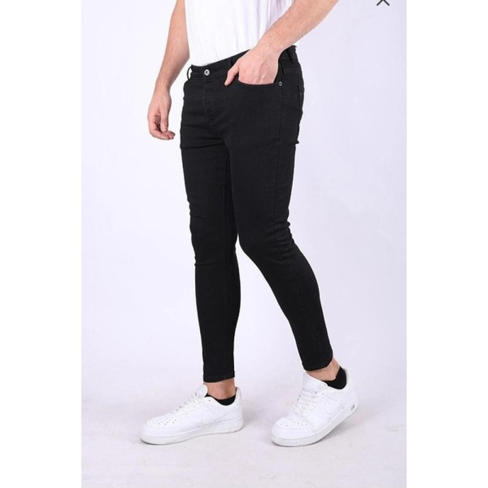 Lina Trend Erkek Siyah Düz Klasik Rahat Slim Fit Italyan Kesimi- Regular Fit Likralı Erkek Kot Pantolon Erkek Jeans / Kot Pantolon Fiyatı