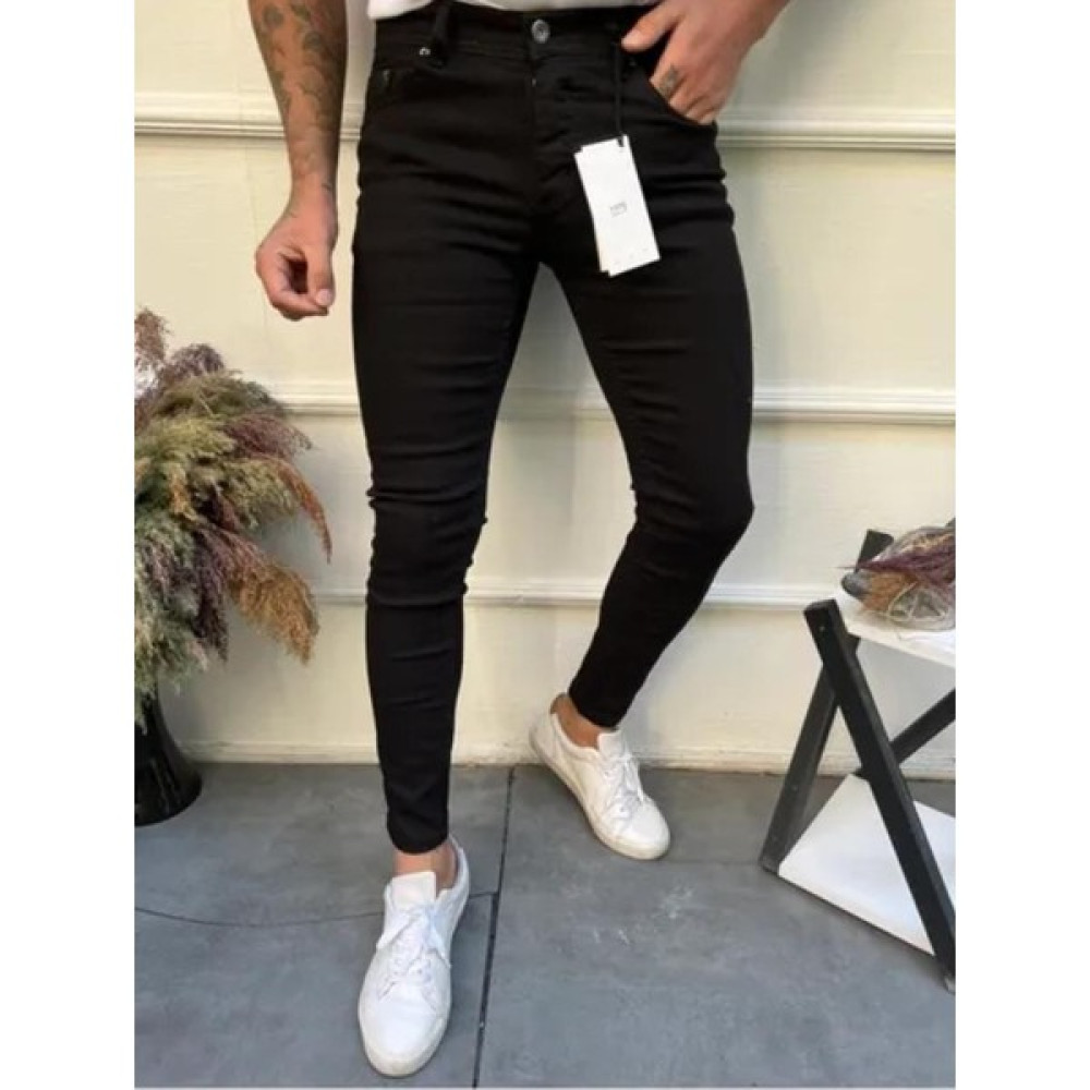 Lina Trend Erkek Siyah Slim Fit Likralı Erkek Kot Pantolon Erkek Jeans / Kot Pantolon Fiyatı
