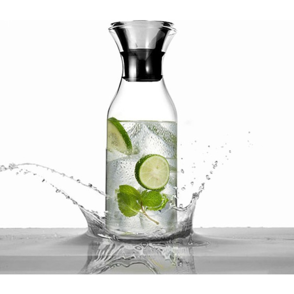 Linan Ware Karaf Sürahi Cam Şişe Çelik Kapak 1000 ml Sürahi Fiyatı
