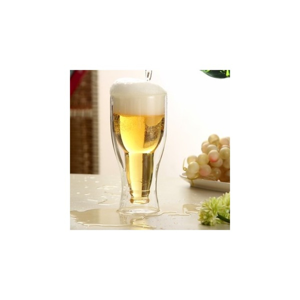 Linan Ware Şişe Tasarımlı Çift Cidarlı Cam Bardak, Bira Meşrubat 350 ml Oto Boyaları Fiyatı
