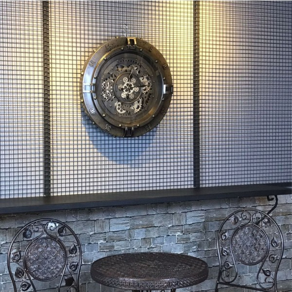 Linanca Panalı Dekoratif Duvar Saati, Büyük Duvar Saati, Vintage Duvar Saati 59X59 cm 1003 Dekoratif Saat Fiyatı