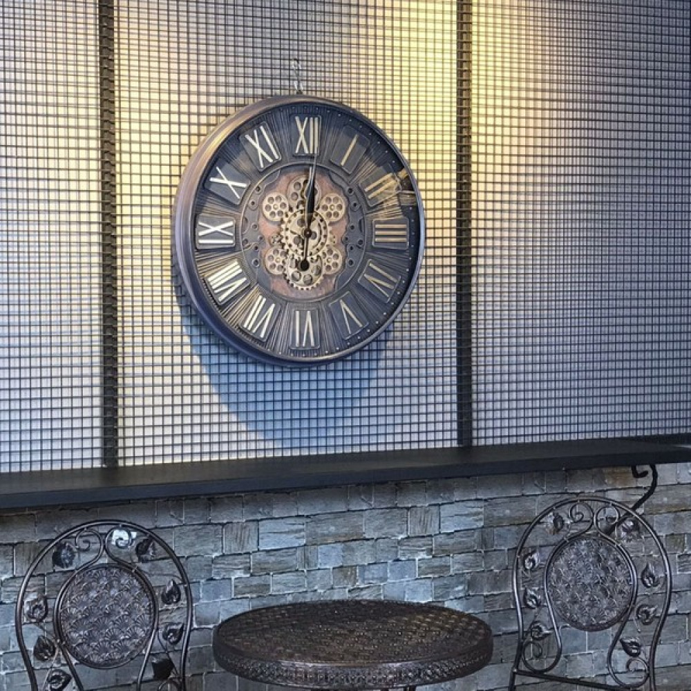 Linanca Panalı Dekoratif Duvar Saati, Büyük Duvar Saati, Vintage Duvar Saati 70X70 cm 2025 Dekoratif Saat Fiyatı