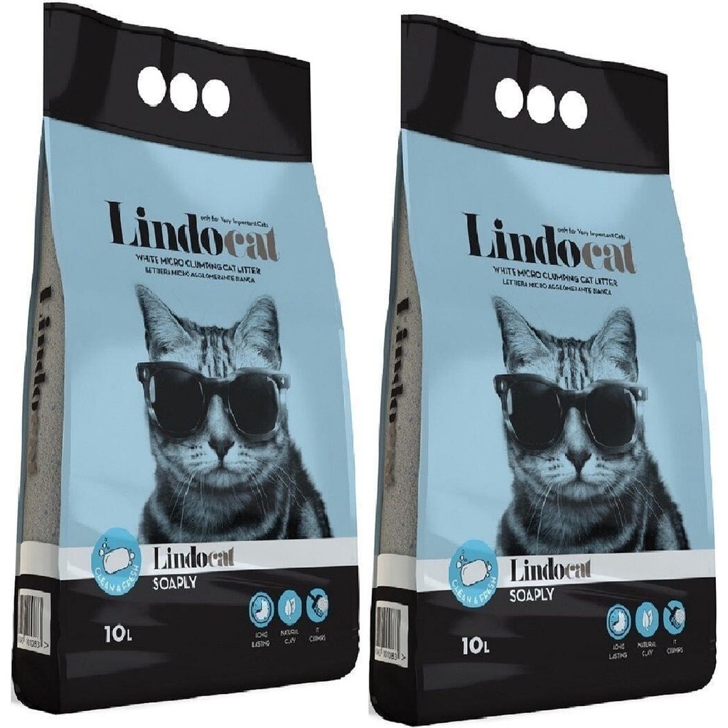 LindoCat Lindo Cat 10 lt x 2 Topaklaşan Sabunlu Kedi Kumu İnce Taneli Temizlik ve Koku Kontrolü Evcil Hayvan Ürünleri Fiyatı