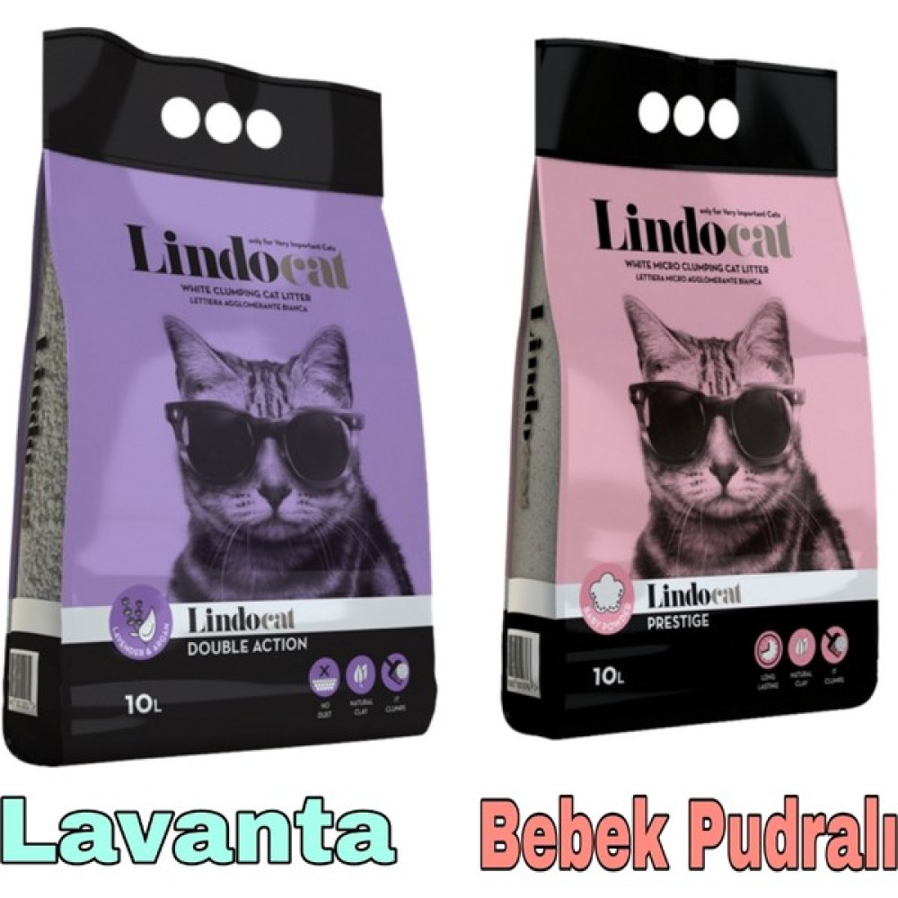 Lindocat Pudra Kokulu Ince Taneli Kedi Kumu 10 Lt +Lavanta&argan Kokulu Ince Taneli Kedi Kumu 10 Lt Evcil Hayvan Ürünleri Fiyatı