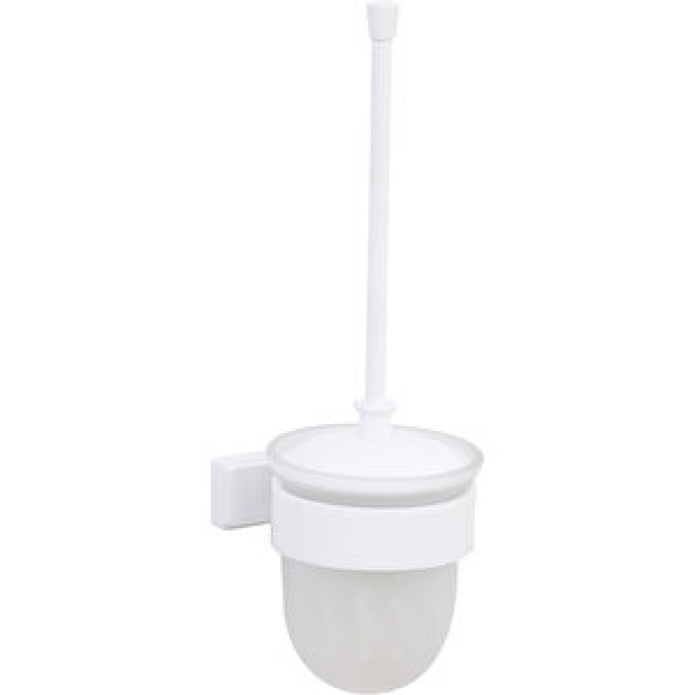 Line Bathroom Flower Tuvalet Fırçalık (buzlu Cam),Mat Beyaz Klozet Fırçası Fiyatı