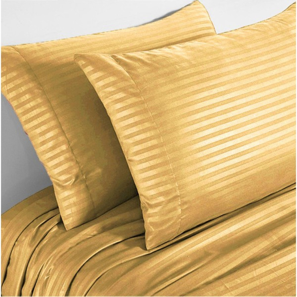 Line Pamuklu Nevresim Takımı 4 Parça Çizgili Nevresim Seti Bej | Otel Nevresim Gold - 200 x 220 cm Nevresim Takımı Fiyatı
