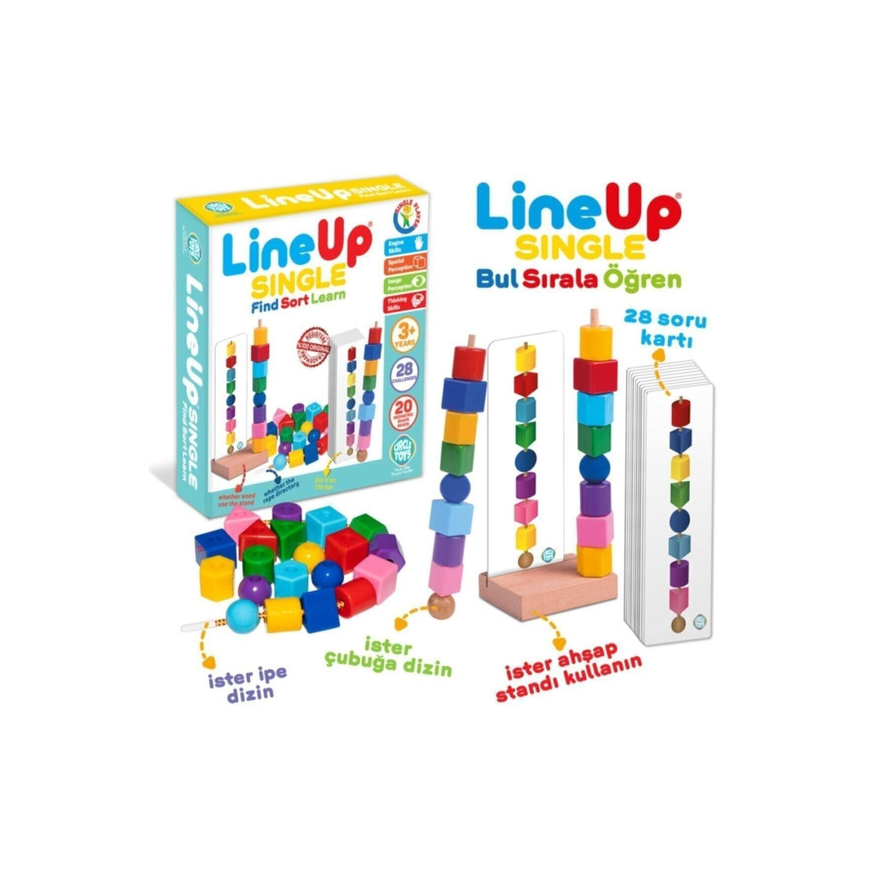 line up Lineup Single Bul Sırala Ögren - Tek Oyuncu Eğitici Oyuncak Fiyatı