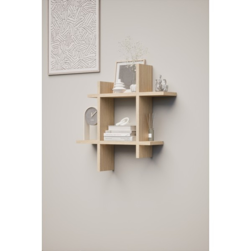 Linea Dekoratif Duvar Rafı - Duvara Monte Kitaplık - 13CM X 58 CM X 58CM - Beyaz Duvar Rafı Fiyatı