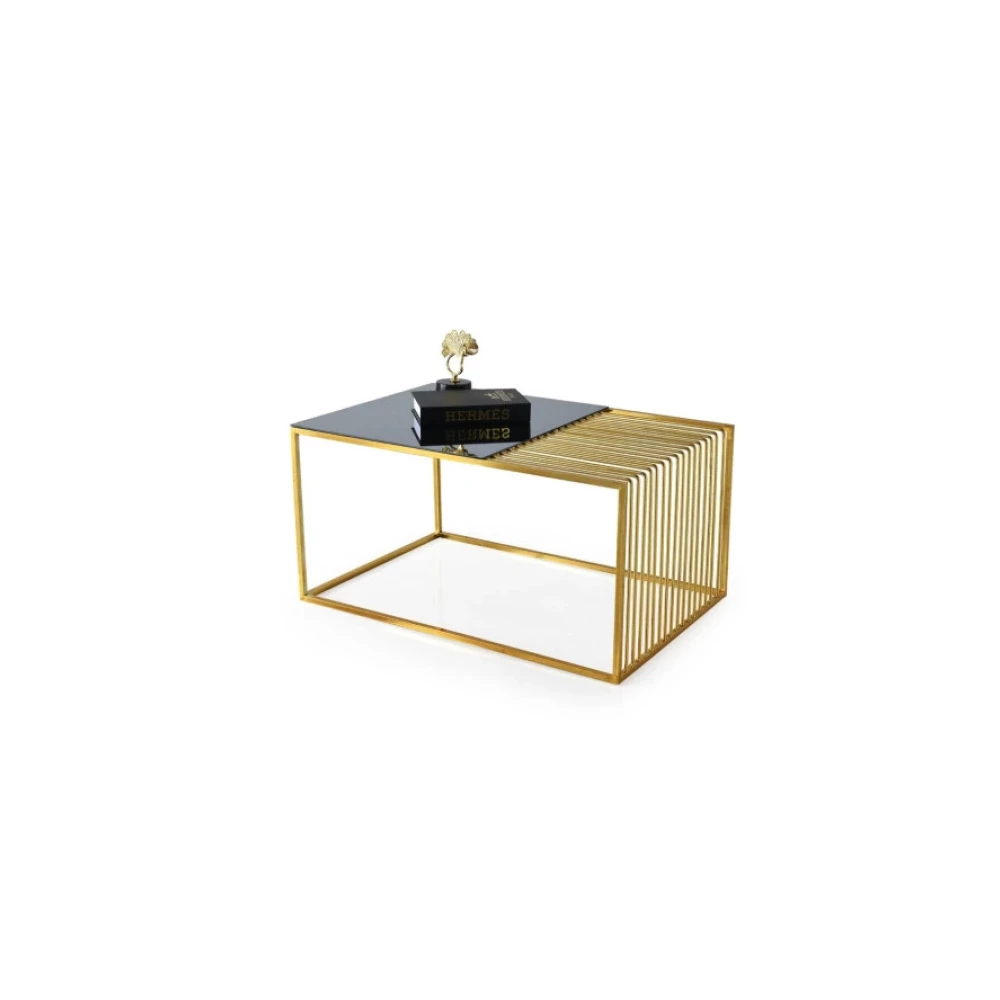 Lınea Orta Sehpa Bronz Cam Gold Ayak Tv Ünitesi / Sehpası Fiyatı
