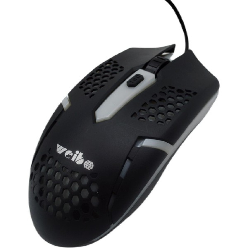 Linea Weibo M-37 1600/2400/3200 Dpi Kablolu Rgb Ledli Oyuncu Mouse - Siyah Klavye - Mouse Fiyatı