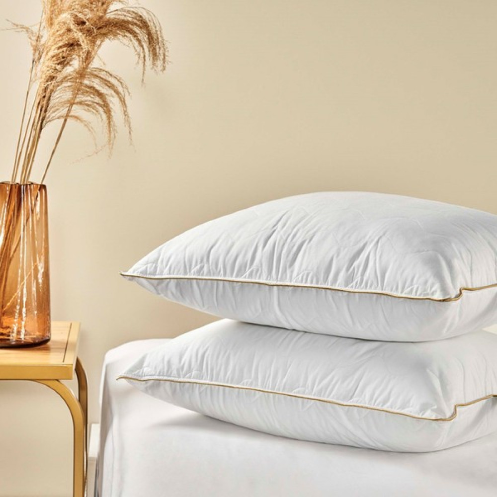 Linens Capitone Chic Pamuk Yastık Standart - 50 x 70 cm - Beyaz Yastık Fiyatı