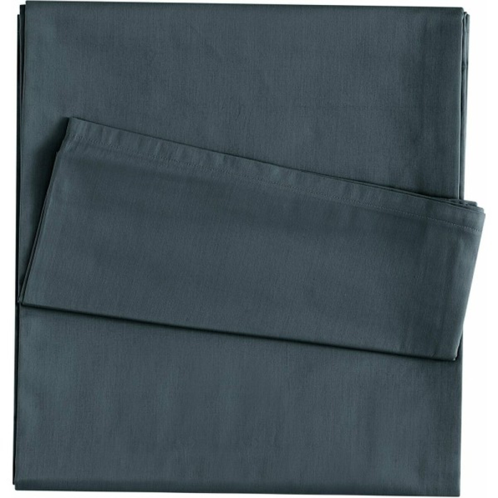 Linens Saten Basic Tek Kişilik Düz Çarşaf - 180 x 260 cm - Mavi Çarşaf Fiyatı