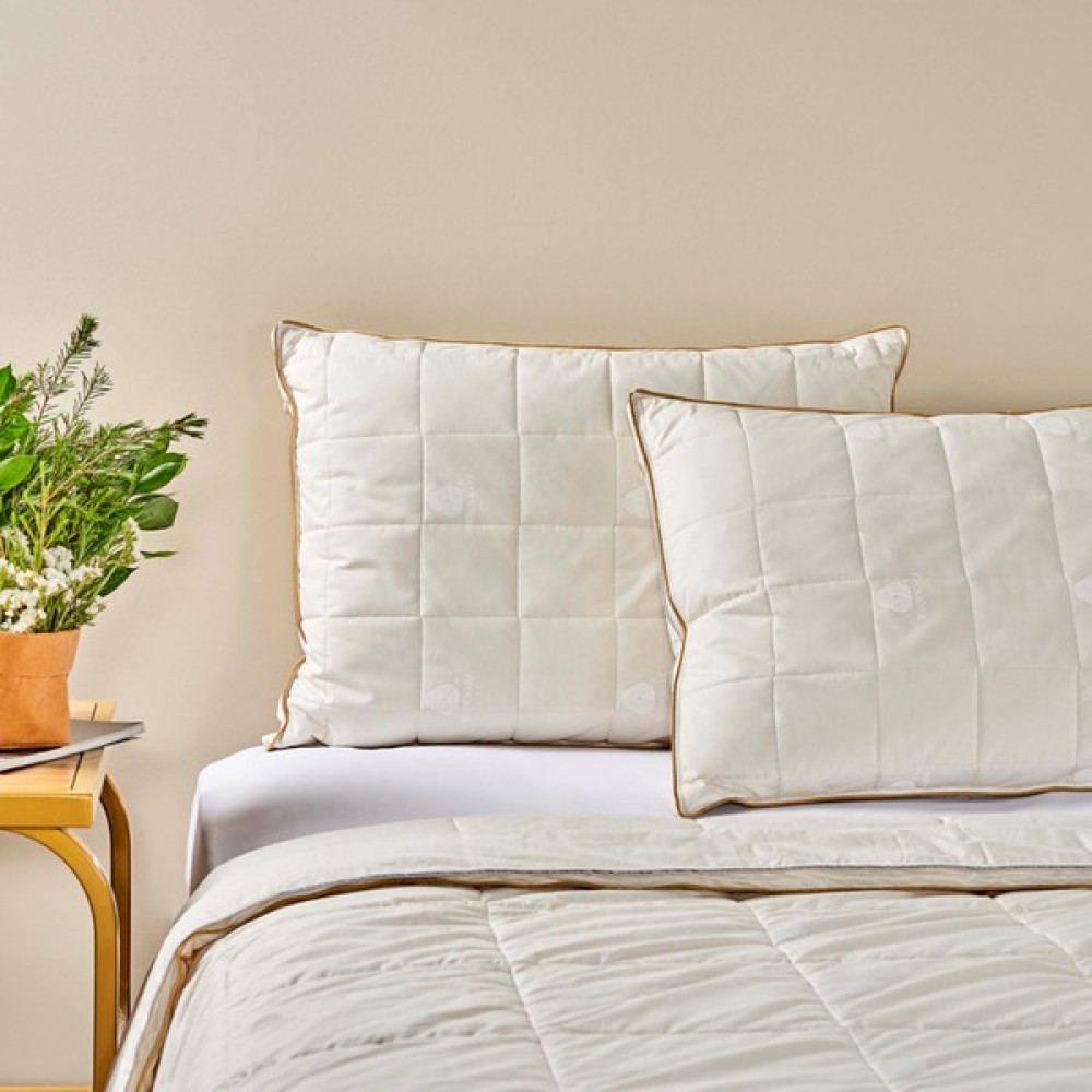 Linens Wooly Yün Yastık Standart - Beyaz - 50 x 70 cm Yastık Fiyatı