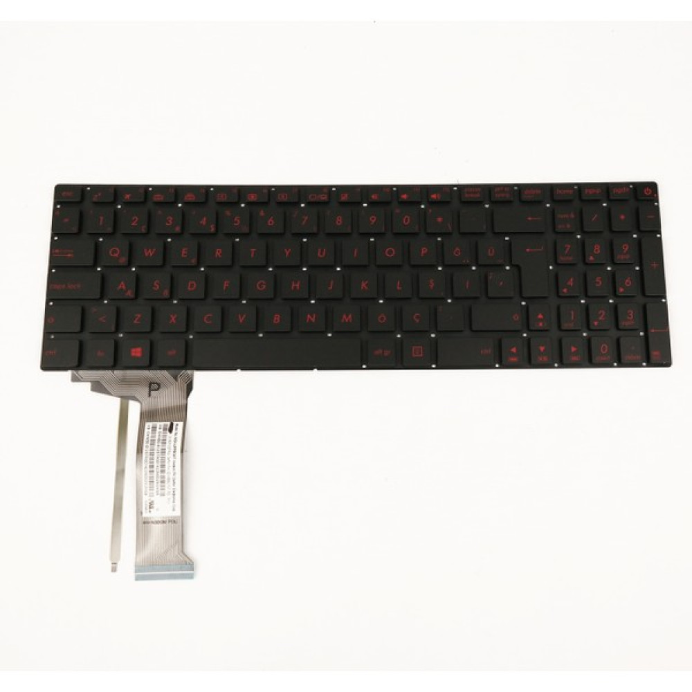 LineOn Asus Rog GL752VW GL752VWM Uyumlu Klavye Tuş Takımı Siyah - Kırmızı Baskılı Kablosuz Klavye Fiyatı