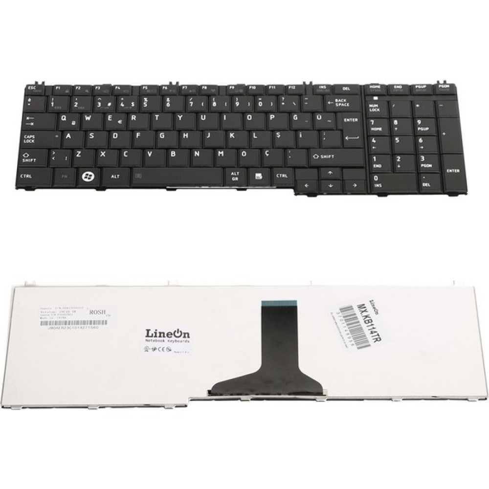 LineOn Toshiba Satellite C650D-10Q Notebook Klavye Siyah Kablosuz Klavye Fiyatı