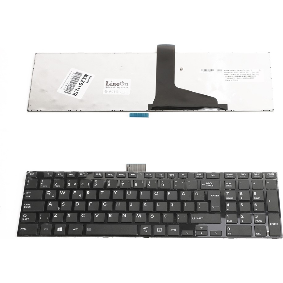 LineOn Toshiba Satellite C855 Klavye Tuş Takımı Çıtalı Siyah Klavye - Mouse Fiyatı