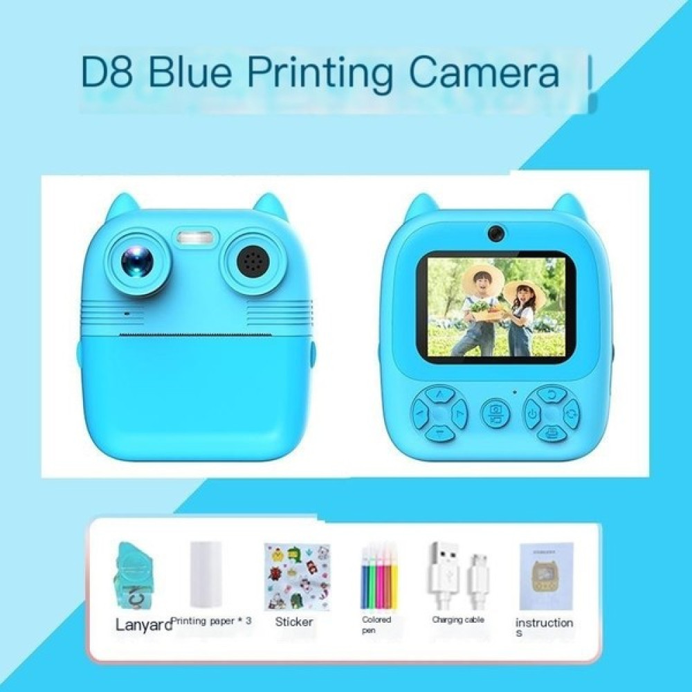 Lingyuwei Çocuklar Polaroid Kamera Hd Fotoğraf Baskı Kamera Video Oyuncaklar (Yurt Dışından) - Açık Mavi Dijital Fotoğraf Makineleri Fiyatı